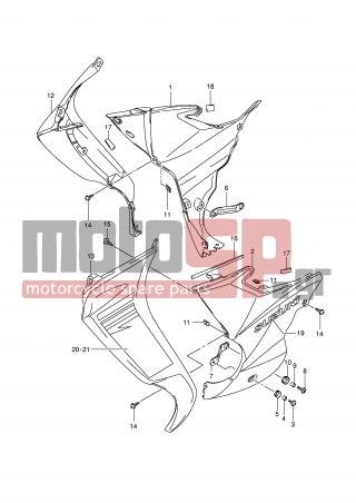 SUZUKI - FL125 (P2) Address 2008 - Body Parts - FRONT LEG SHIELD (MODEL K7/K8)