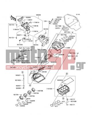 KAWASAKI - NINJA® ZX™-10R 2009 - Κινητήρας/Κιβώτιο Ταχυτήτων - Air Cleaner - 39045-0036 - DUCT-ASSY,RAM