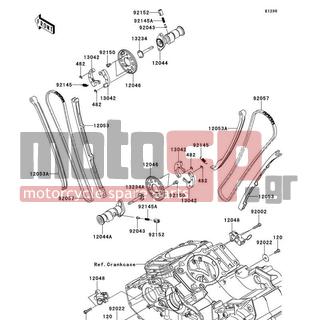 KAWASAKI - VULCAN 1700 VOYAGER ABS 2009 - Κινητήρας/Κιβώτιο Ταχυτήτων - Camshaft(s)/Tensioner - 92145-0589 - SPRING,5.9X0.4X16.5