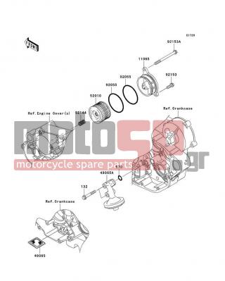 KAWASAKI - KX™450F 2008 - Κινητήρας/Κιβώτιο Ταχυτήτων - Oil Filter - 11065-0107 - CAP,OIL FILTER