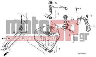 HONDA - SES125 (ED) 2002 - Body Parts - FUEL TANK - 95701-0801600 - BOLT, FLANGE, 8X16