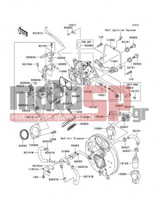 KAWASAKI - VULCAN® 1600 NOMAD™ 2008 - Κινητήρας/Κιβώτιο Ταχυτήτων - Throttle - 11051-1333 - BRACKET