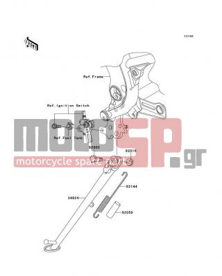 KAWASAKI - CANADA ONLY 2007 -  - Stand(s) - 92002-1935 - BOLT,SIDE STAND