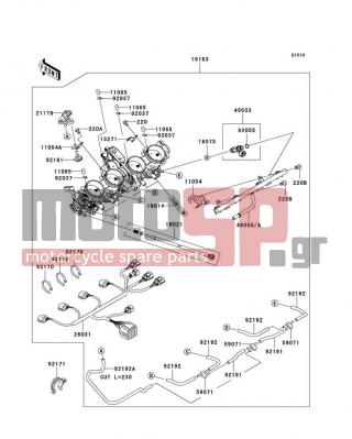 KAWASAKI - NINJA® ZX™-10R (EUROPEAN) 2007 - Κινητήρας/Κιβώτιο Ταχυτήτων - Throttle - 26031-0344 - HARNESS