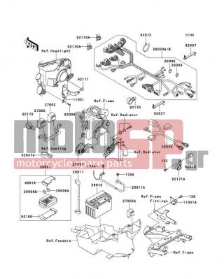 KAWASAKI - ZZR600 2007 -  - Chassis Electrical Equipment