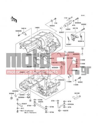 KAWASAKI - CONCOURS 2006 - Engine/Transmission - Crankcase - 14013-1005 - RING-POSITION,T=1.98