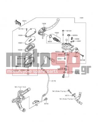 KAWASAKI - CONCOURS®14 ABS 2015 -  - Front Master Cylinder - 13272-0220 - PLATE