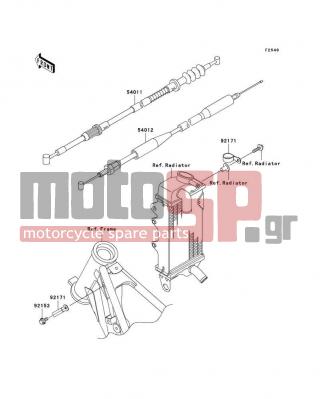 KAWASAKI - KX85 2006 -  - Cables - 54012-0096 - CABLE-THROTTLE