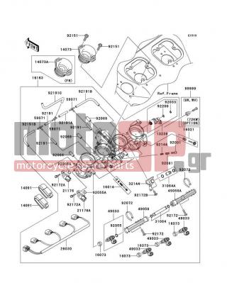 KAWASAKI - NINJA® ZX™-12R (EUROPEAN) 2006 - Κινητήρας/Κιβώτιο Ταχυτήτων - Throttle - 92055-1671 - RING-O