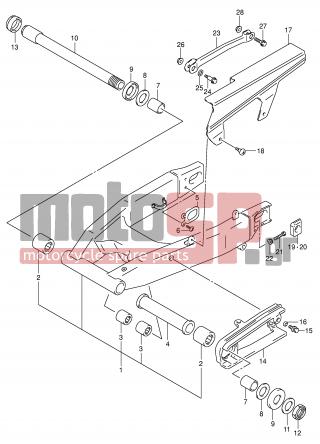 SUZUKI - GSX-R600 (E2) 2001 - Frame - REAR SWINGING ARM - 61124-33E00-000 - PLATE, BRACKET