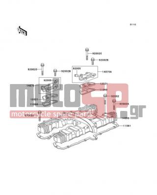 KAWASAKI - POLICE 1000 2005 - Engine/Transmission - Cylinder Head Cover - 92005-1006 - FITTING,REED VALVE