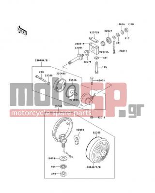 KAWASAKI - POLICE 1000 2005 -  - Turn Signals - 464H1200 - WASHER-TOOTHED,12MM