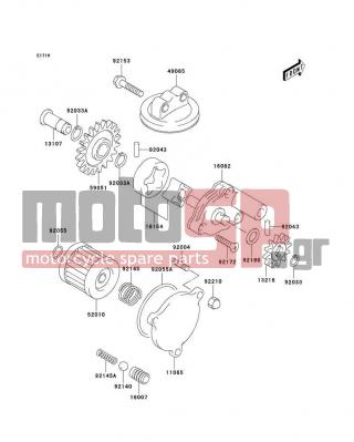 KAWASAKI - CANADA ONLY 2004 - Engine/Transmission - Oil Pump - 52010-S004 - ELEMENT-OIL FILTER