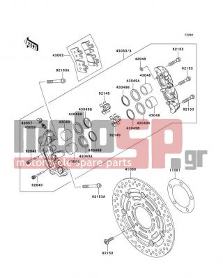 KAWASAKI - NINJA® ZX™-6R 2004 -  - Front Brake - 11061-0029 - GASKET,DISC PLATE