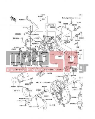 KAWASAKI - VULCAN 1600 CLASSIC 2004 - Engine/Transmission - Throttle - 16021-1227 - SCREW-THROTTLE STOP