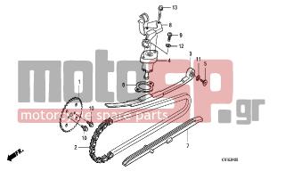 HONDA - SH125 (ED) 2009 - Κινητήρας/Κιβώτιο Ταχυτήτων - CAM CHAIN/TENSIONER
