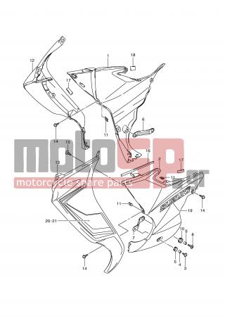 SUZUKI - FL125 (P2) Address 2008 - Body Parts - FRONT LEG SHIELD (MODEL K9)