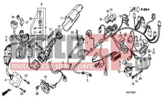 HONDA - FES125 (ED) 2007 - Electrical - WIRE HARNESS (FES1257-A7) (FES1507-A7)