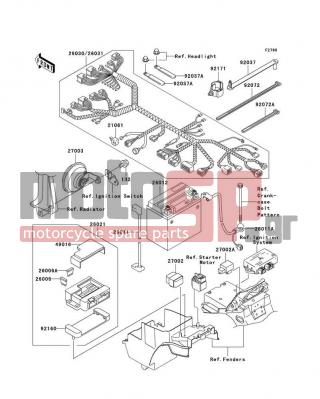 KAWASAKI - ZRX1200R 2003 -  - Chassis Electrical Equipment - 49016-1177 - COVER-SEAL,FUSE