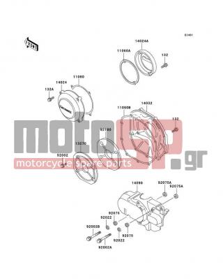 KAWASAKI - VOYAGER XII 2002 - Engine/Transmission - Engine Cover(s) - 11060-1097 - GASKET,COVER,LH
