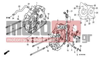 HONDA - ANF125A (GR) Innova 2010 - Engine/Transmission - CRANKCASE - 35211-443-760 - CLAMP, SWITCH CORD