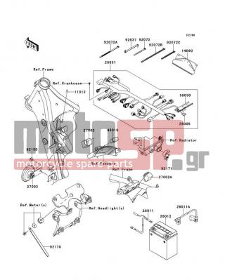 KAWASAKI - KLX®250S 2014 -  - Chassis Electrical Equipment - 92170-1114 - CLAMP,L=150