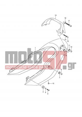 SUZUKI - GSF600S (E2) 2003 - Body Parts - SEAT TAIL COVER (GSF600SK1/SUK1) - 46317-31F00-000 - WASHER, HOOK