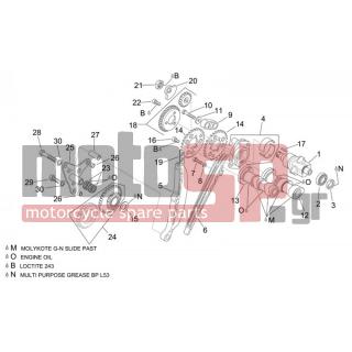 Aprilia - CAPO NORD ETV 1000 2005 - Κινητήρας/Κιβώτιο Ταχυτήτων - Share BACK cylinder - AP0220382 - Εκκεντροφ. άξονας εισαγωγής