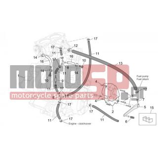 Aprilia - CAPO NORD ETV 1000 2005 - Κινητήρας/Κιβώτιο Ταχυτήτων - Motor - AP8102903 - Σφιχτήρας κλικ D16,5X6,6