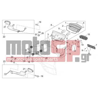 Aprilia - CAPO NORD ETV 1000 2005 - Electrical - lights back - AP8127170 - ΚΡΥΣΤΑΛ ΠΙΣΩ ΦΑΝΟΥ CAPONORD