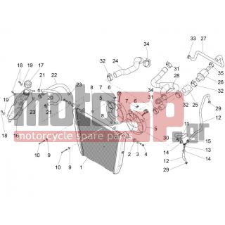 Aprilia - CAPONORD 1200 2015 - Engine/Transmission - cooling system - CM001901 - ΣΦΥΚΤΗΡΑΣ ΣΩΛΗΝΩΣΕΩΝ SCOOTER