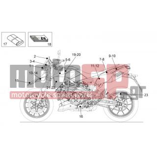 Aprilia - DORSODURO 1200 2012 - Body Parts - Sticker - TOOL BOX - 890198 - Αυτοκόλλητο πίεσης ελαστικών