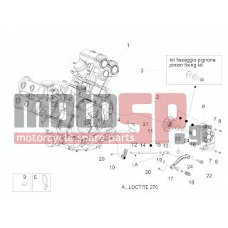 Aprilia - DORSODURO 1200 2012 - Κινητήρας/Κιβώτιο Ταχυτήτων - Motor - CM1607025 - ***MOT.1200 4T/8V DORSODURO