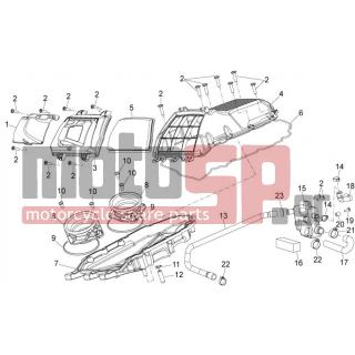 Aprilia - DORSODURO 1200 2012 - Κινητήρας/Κιβώτιο Ταχυτήτων - filter box - 894782 - Ρεζερβουάρ Blow-By