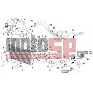 Aprilia - DORSODURO 1200 2012 - Engine/Transmission - cooling system - 893514 - Βίδα TSPEI