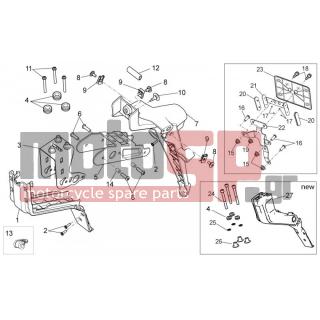 Aprilia - DORSODURO 1200 2012 - Πλαίσιο - Rear body III - 855071 - Βάση στήριξης
