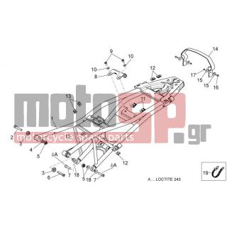 Aprilia - DORSODURO 750 ABS 2012 - Body Parts - Seat base - AP8150046 - ΒΙΔΑ M8x55*