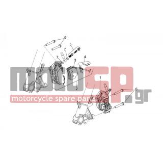 Aprilia - DORSODURO 750 ABS 2012 - Brakes - Caliper BRAKE FRONT - 851724 - Δαγκάνα φρένου εμπρός αριστερά