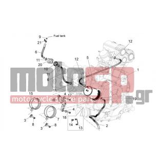 Aprilia - DORSODURO 750 ABS 2013 - Κινητήρας/Κιβώτιο Ταχυτήτων - Circuit recovering gasoline fumes - AP8152280 - ΒΙΔΑ M6x25