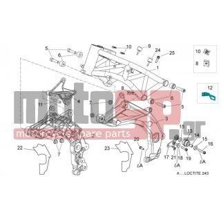 Aprilia - DORSODURO 750 ABS 2012 - Πλαίσιο - the I - 89886800XH7 - Πλαίσιο γκρι compact