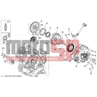 Aprilia - DORSODURO 750 ABS 2011 - Ηλεκτρικά - ignition system - 872437 - Καπάκι βολάν γκρι