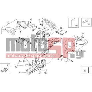 Aprilia - DORSODURO 750 ABS 2012 - Ηλεκτρικά - FRONT LIGHTS - AP8152278 - Βίδα ΤΕ με ροδέλα M6x16