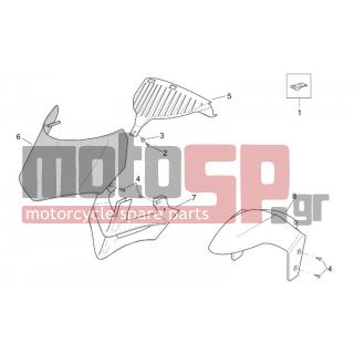 Aprilia - LEONARDO 125-150 2000 - Body Parts - Bodywork FRONT - Hood