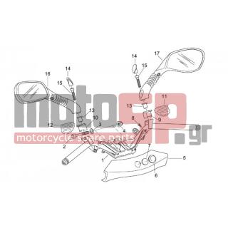Aprilia - LEONARDO 125-150 2000 - Frame - Steering wheel