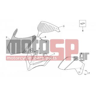 Aprilia - LEONARDO 250-300 (KIN.MINARELLI) 2003 - Body Parts - Bodywork FRONT - Hood