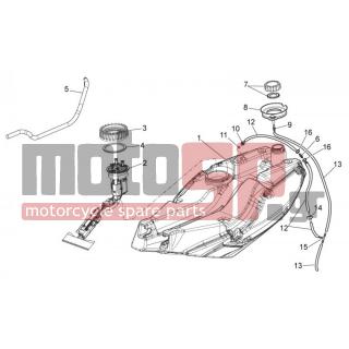 Aprilia - MANA 850 GT 2012 - Body Parts - petrol tank