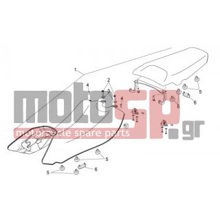 Aprilia - MANA 850 GT 2010 - Body Parts - saddle - AP8152279 - ΒΙΔΑ M6x20