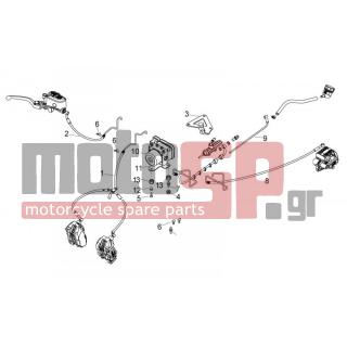 Aprilia - MANA 850 GT 2012 - Φρένα - ABS braking system - AP8152299 - ΠΑΞΙΜΑΔΙ  M6*