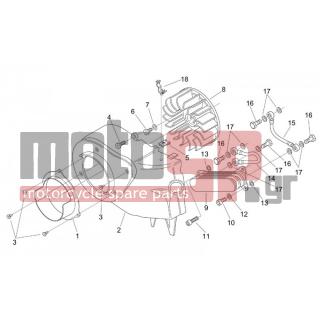 Aprilia - MOJITO 125 2001 - Engine/Transmission - oil pancooling - Oil cooler - AP8550551 - Βίδα tccic M6x20