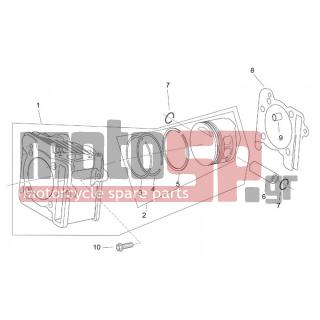 Aprilia - MOJITO 125 2001 - Engine/Transmission - Cylinder - Piston - AP8550421 - Τσιμούχα βάσης κυλίνδρου 0,4
